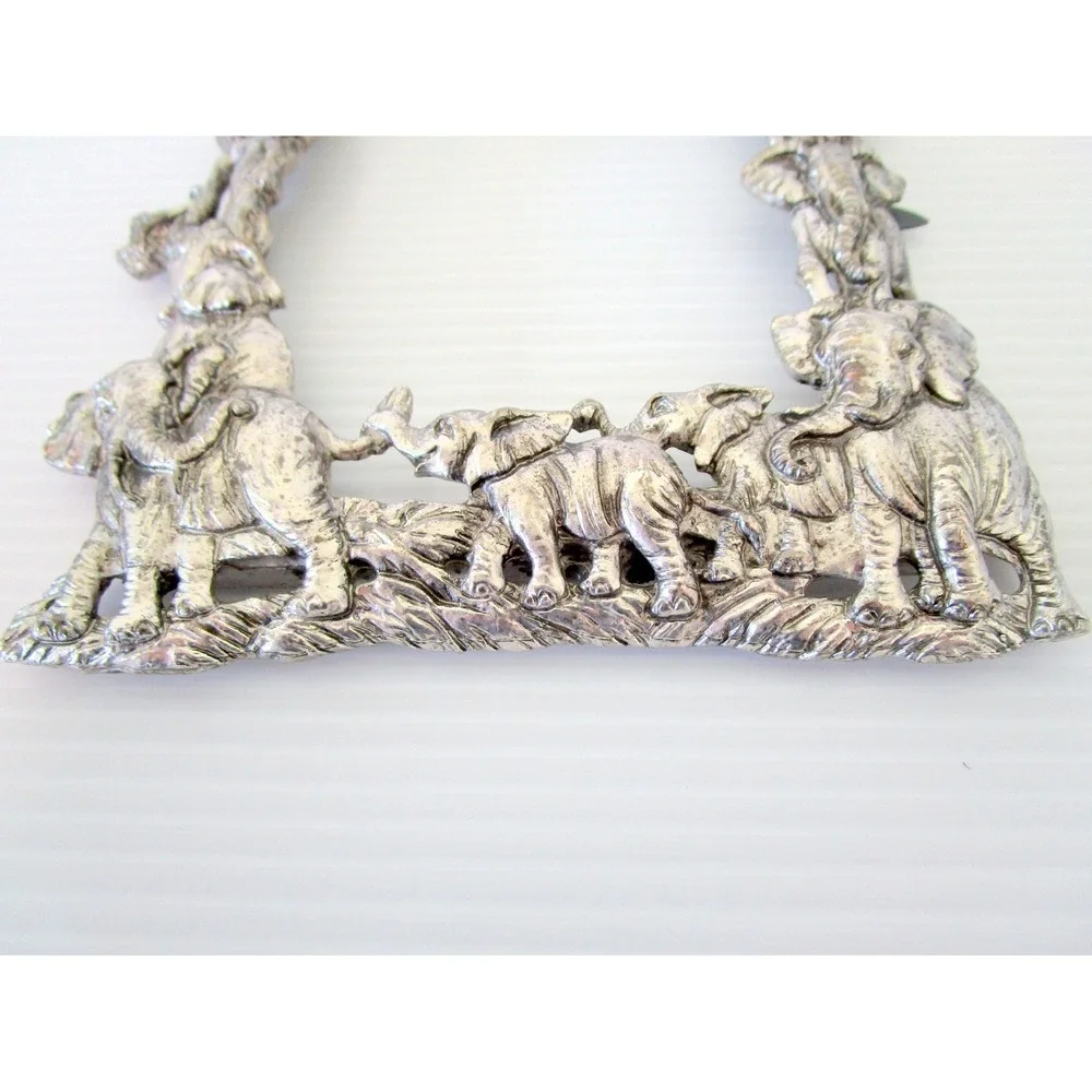 Arthur Court Safari Elephants Picture Frame 3.5